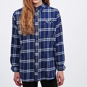 UO-BDG Farmer Plaid Obie Flannel Shirt